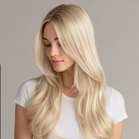 20” Bellami WHITE Blonde Hair Extensions